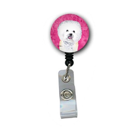 TEACHERS AID Bichon Frise Retractable Badge Reel Or Id Holder With Clip TE758009